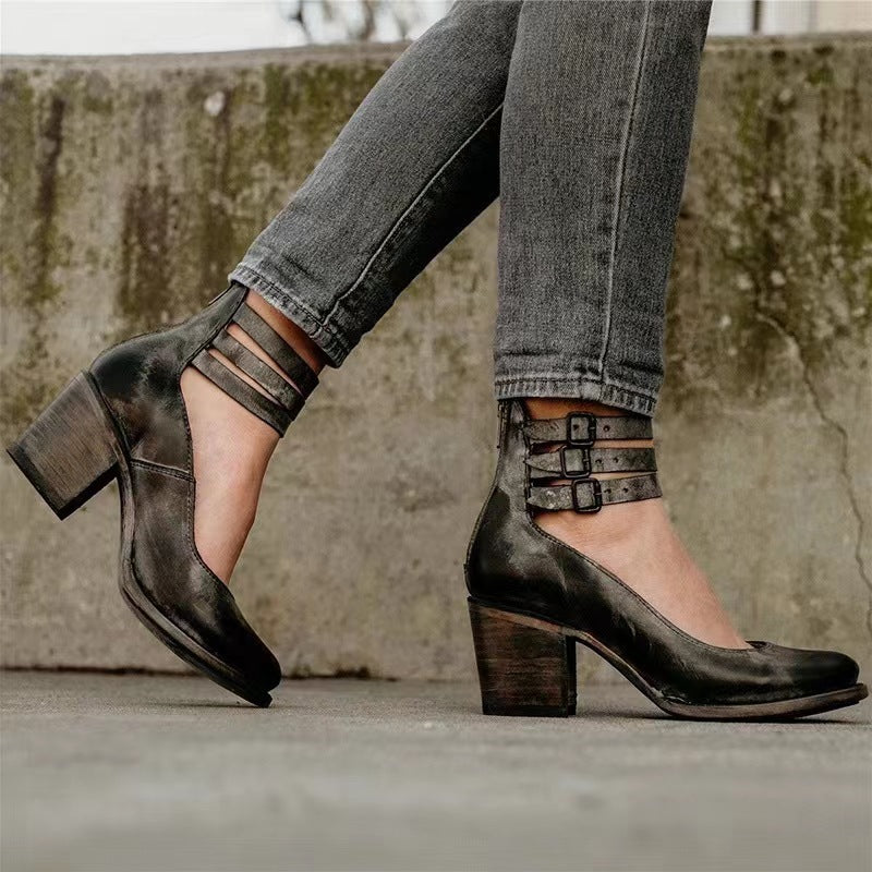 Madelief | Sleek Zip-Up Ankle Boots with Cushioned Insole for Women