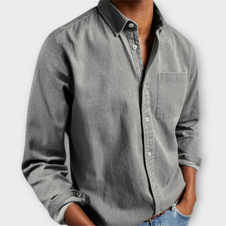Beau | Men's Button Front Shirt Long Sleeve – Office to Weekend