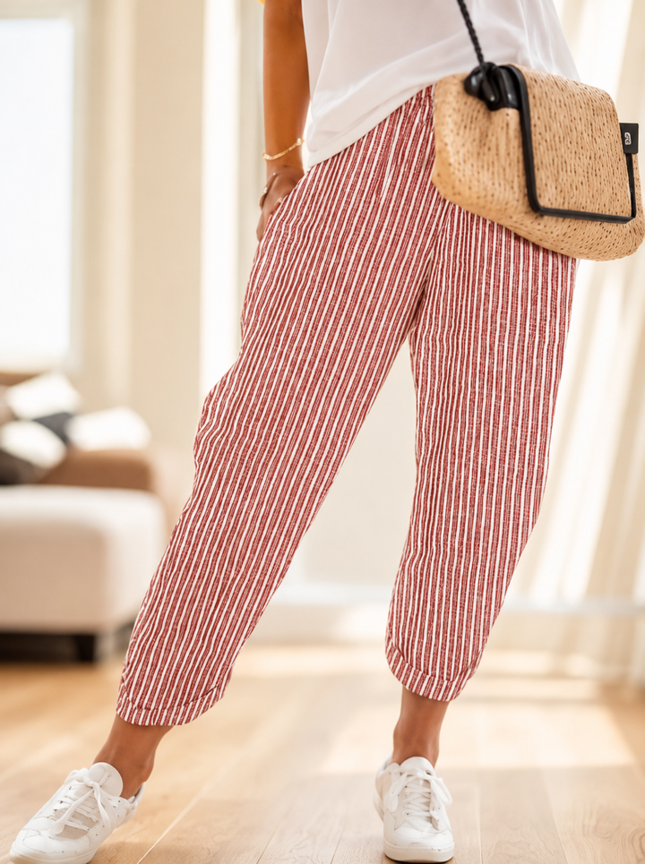 Hedda | Women's Relaxed-Fit Striped Trousers