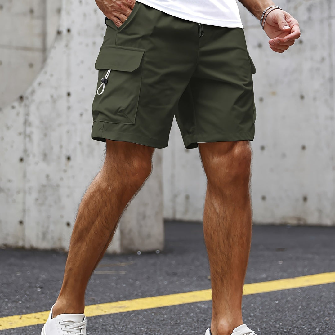 Magnus | Men's Cargo Bermuda Shorts with Drawstring Waist
