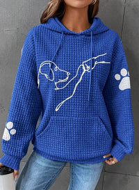 Ines | Ribbed Oversized Hoodie with Kangaroo Pockets for Women