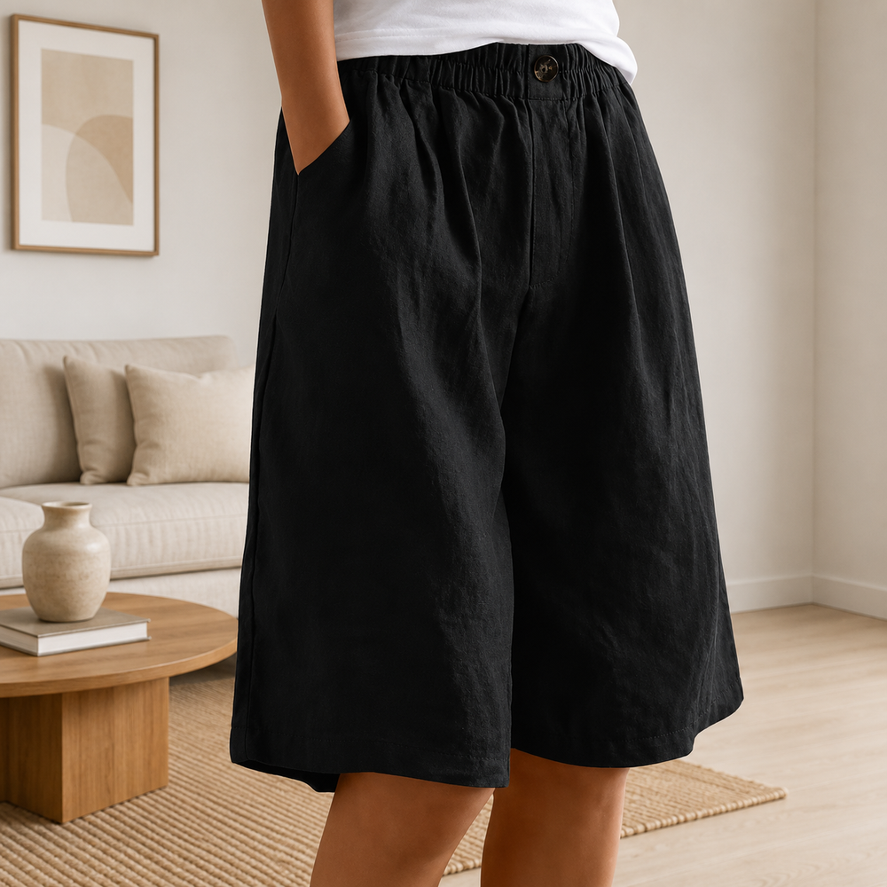 Ingrid | Women's Relaxed-Fit Shorts with Elastic Waist