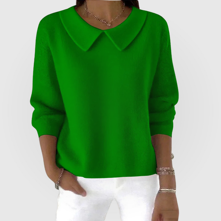 Meret | Ribbed Round Neck Knit Sweater for Women