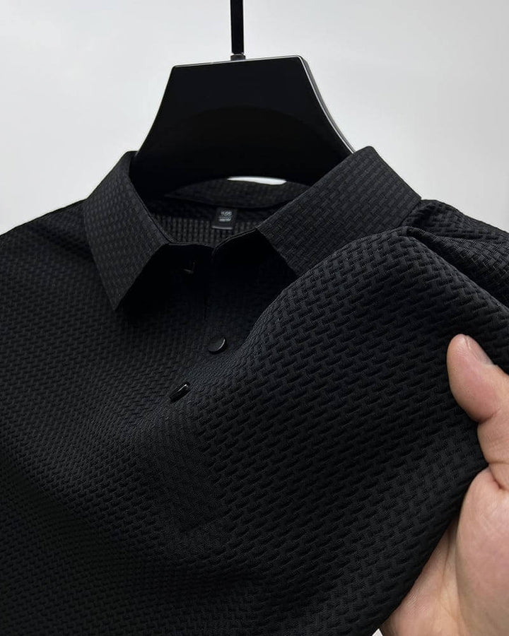 Theo | Men's Polo Shirt Mesh Panel Short Sleeve – Summer Outings