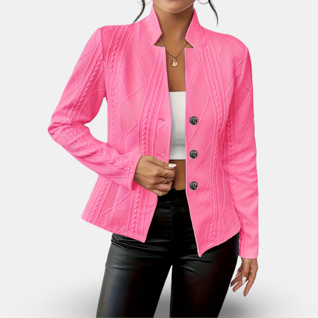 Thalia | Tailored Fitted Cardigan with Button Front and Long Sleeves for Women