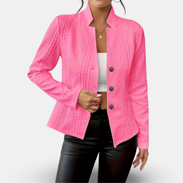 Thalia | Tailored Fitted Cardigan with Button Front and Long Sleeves for Women