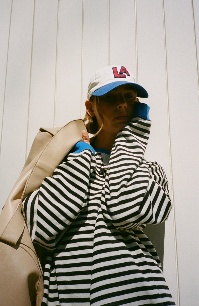 Nadalexa | Oversized Striped Sweater with Long Sleeves