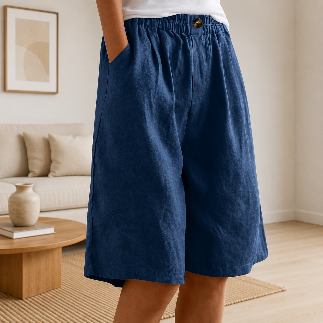 Ingrid | Women's Relaxed-Fit Shorts with Elastic Waist