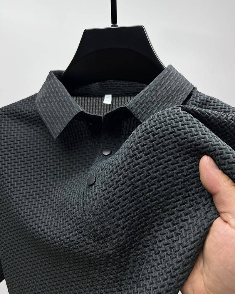 Theo | Men's Polo Shirt Mesh Panel Short Sleeve – Summer Outings