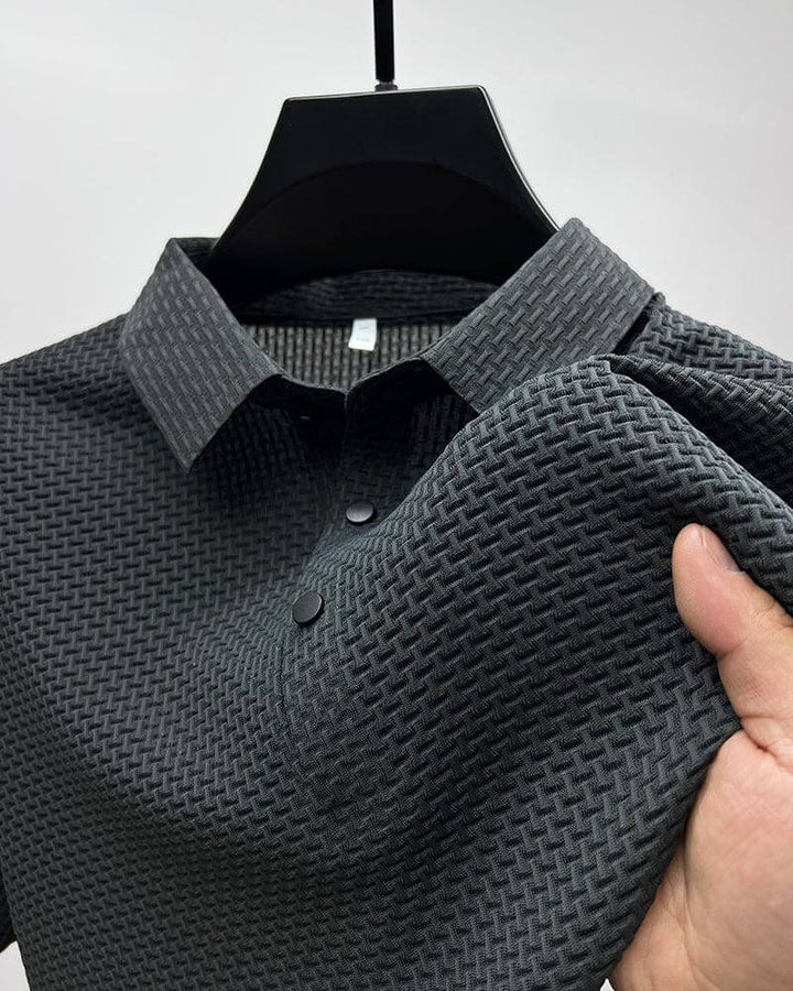 Theo | Men's Polo Shirt Mesh Panel Short Sleeve – Summer Outings