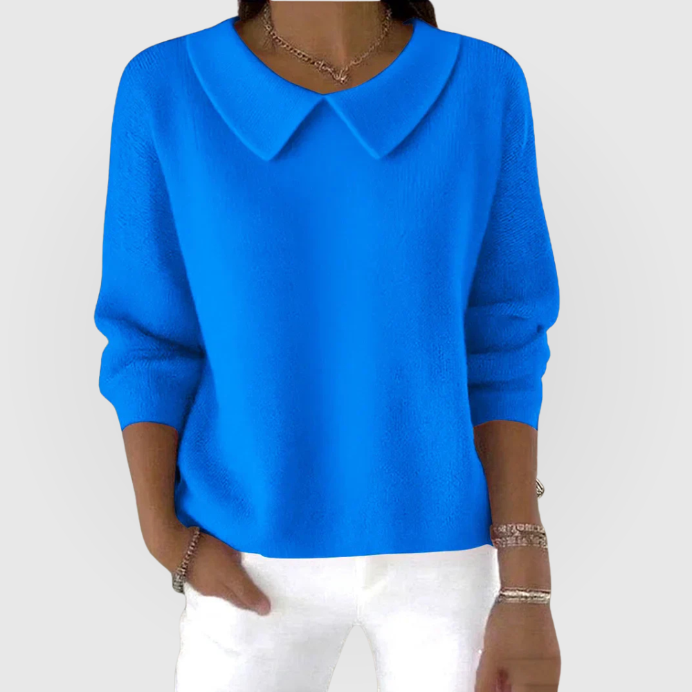 Meret | Ribbed Round Neck Knit Sweater for Women