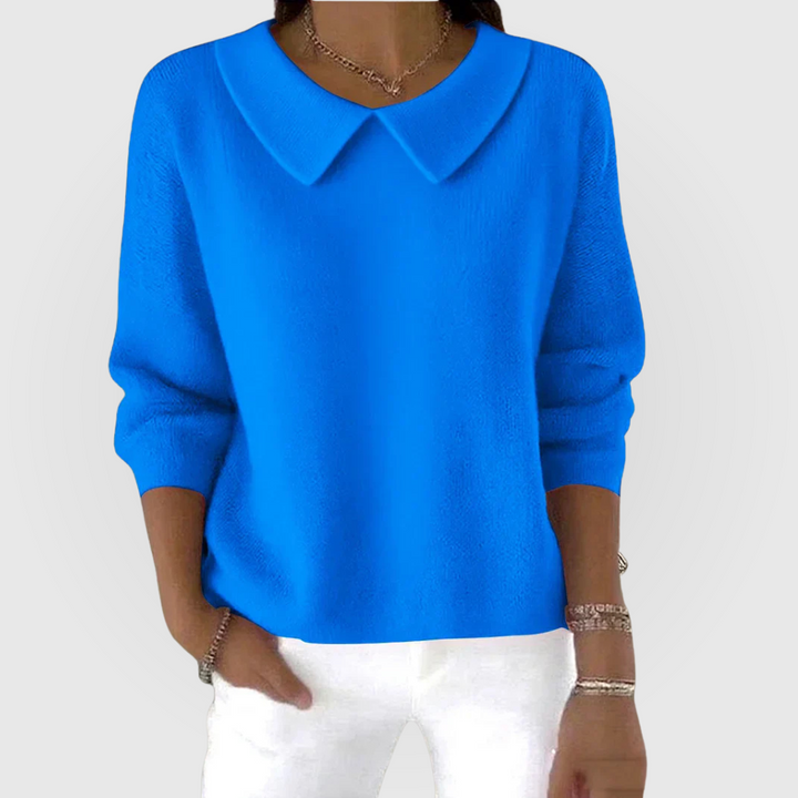 Meret | Ribbed Round Neck Knit Sweater for Women