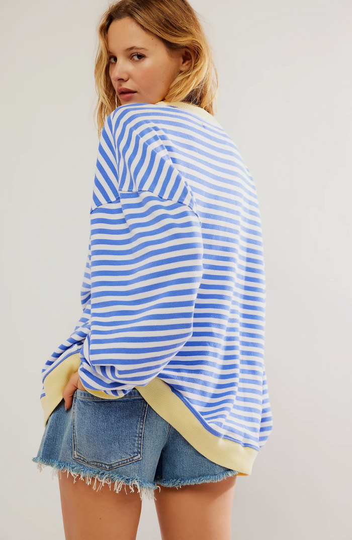 Nadalexa | Oversized Striped Sweater with Long Sleeves