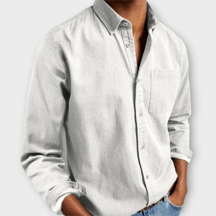 Beau | Men's Button Front Shirt Long Sleeve – Office to Weekend
