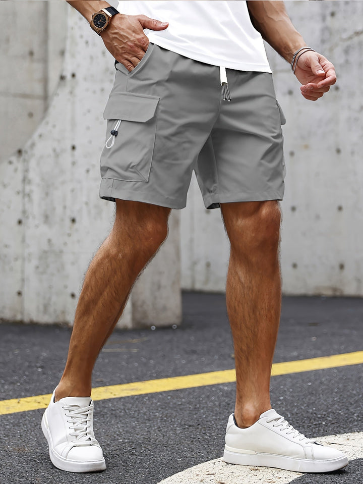 Magnus | Men's Cargo Bermuda Shorts with Drawstring Waist