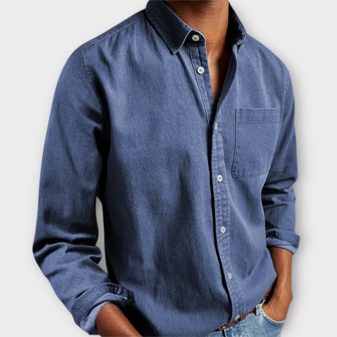 Beau | Men's Button Front Shirt Long Sleeve – Office to Weekend