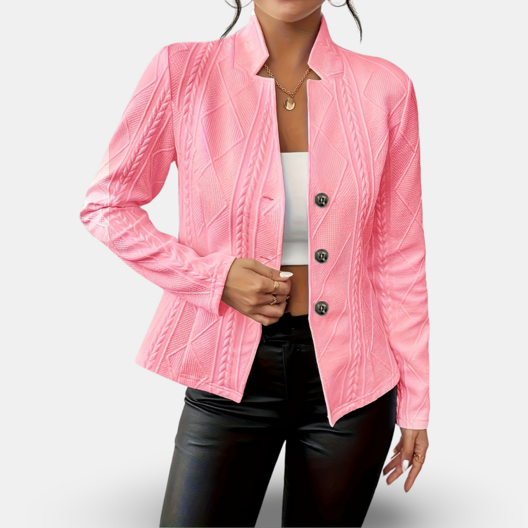 Thalia | Tailored Fitted Cardigan with Button Front and Long Sleeves for Women