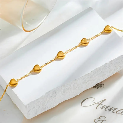 Elegant 18K Gold Plated Stainless Steel Bracelet