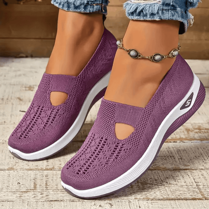 Marieke | Knit Slip-On Sneakers with Breathable Mesh Upper for Women