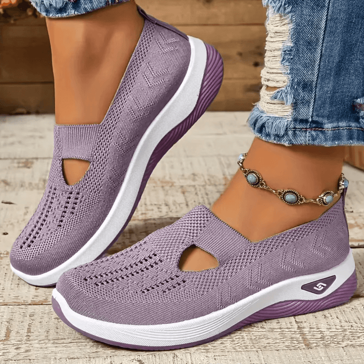 Marieke | Knit Slip-On Sneakers with Breathable Mesh Upper for Women