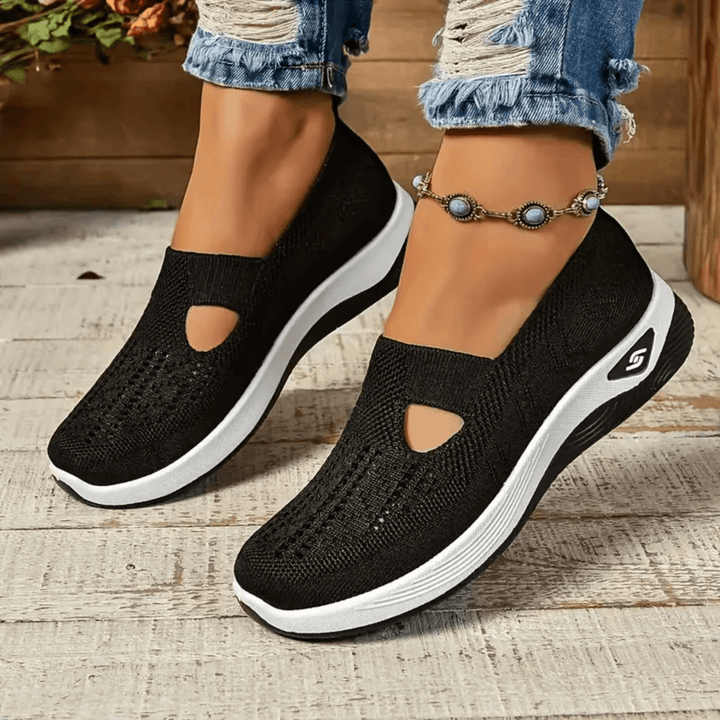 Marieke | Knit Slip-On Sneakers with Breathable Mesh Upper for Women