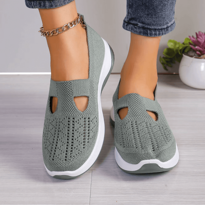 Marieke | Knit Slip-On Sneakers with Breathable Mesh Upper for Women