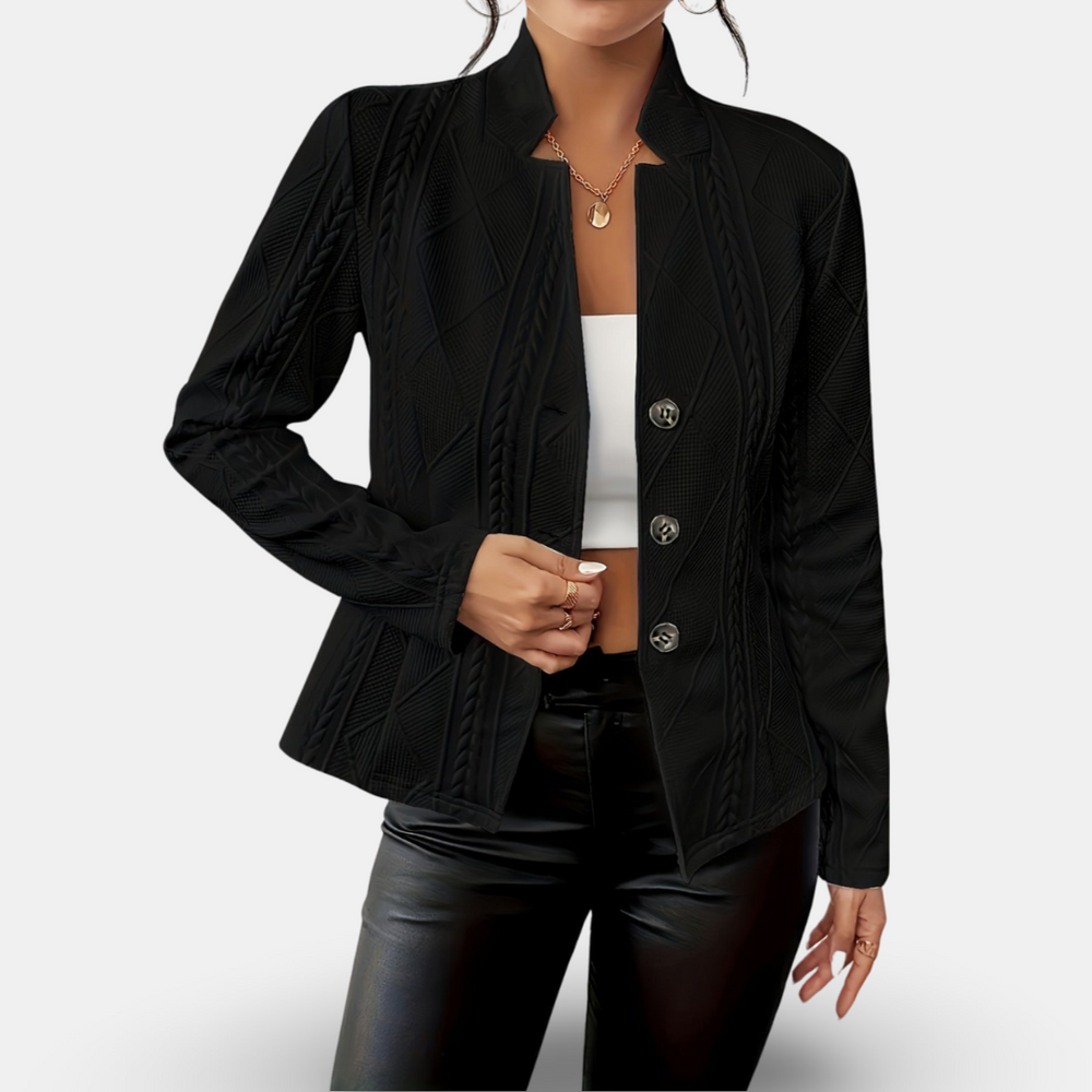 Thalia | Tailored Fitted Cardigan with Button Front and Long Sleeves for Women