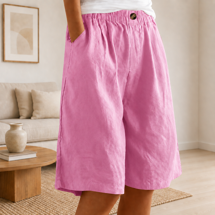 Ingrid | Women's Relaxed-Fit Shorts with Elastic Waist