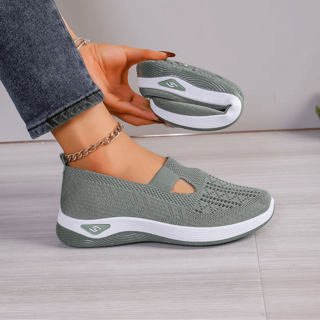 Marieke | Knit Slip-On Sneakers with Breathable Mesh Upper for Women