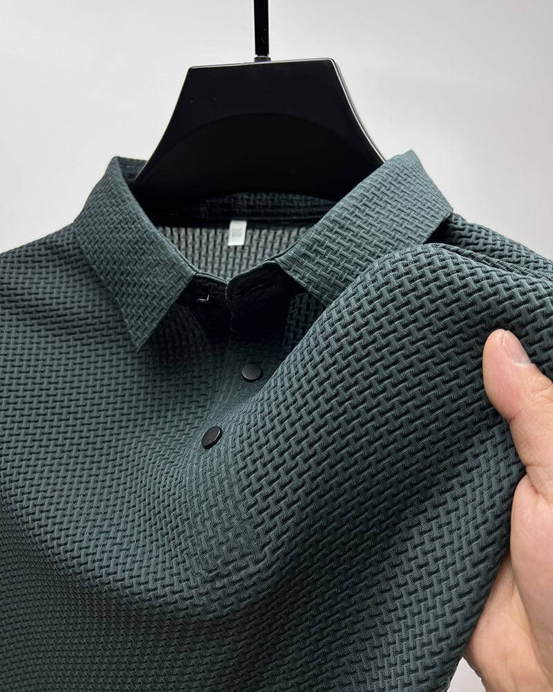 Theo | Men's Polo Shirt Mesh Panel Short Sleeve – Summer Outings