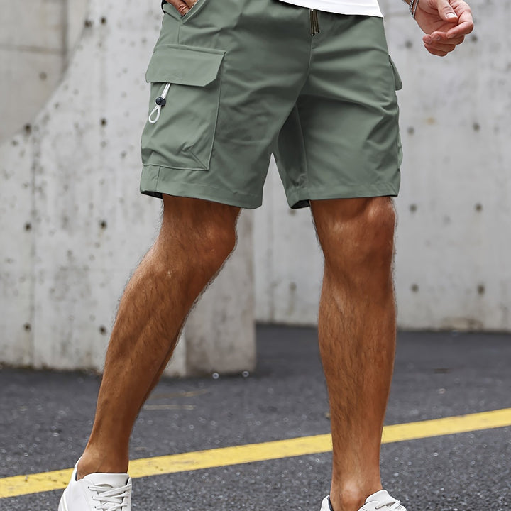 Magnus | Men's Cargo Bermuda Shorts with Drawstring Waist