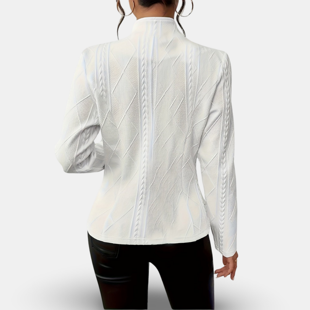 Thalia | Tailored Fitted Cardigan with Button Front and Long Sleeves for Women