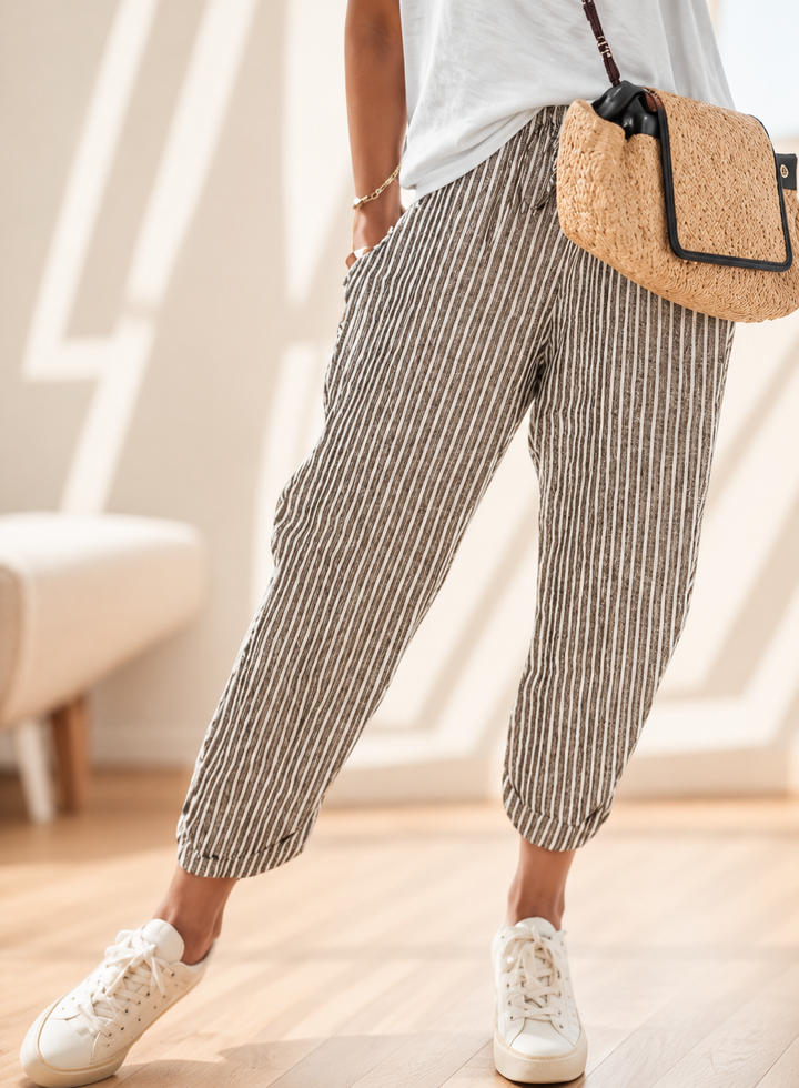 Hedda | Women's Relaxed-Fit Striped Trousers