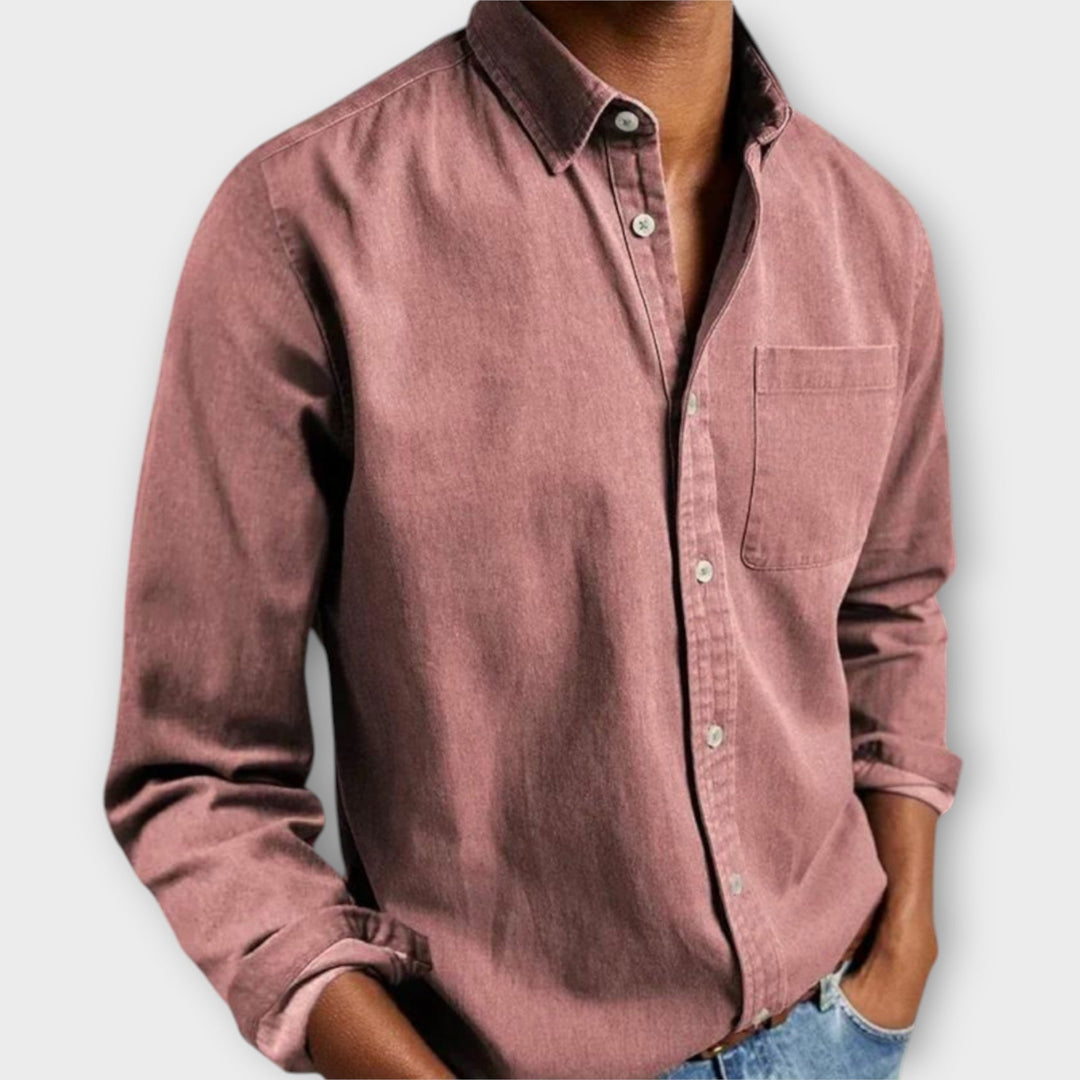 Beau | Men's Button Front Shirt Long Sleeve – Office to Weekend
