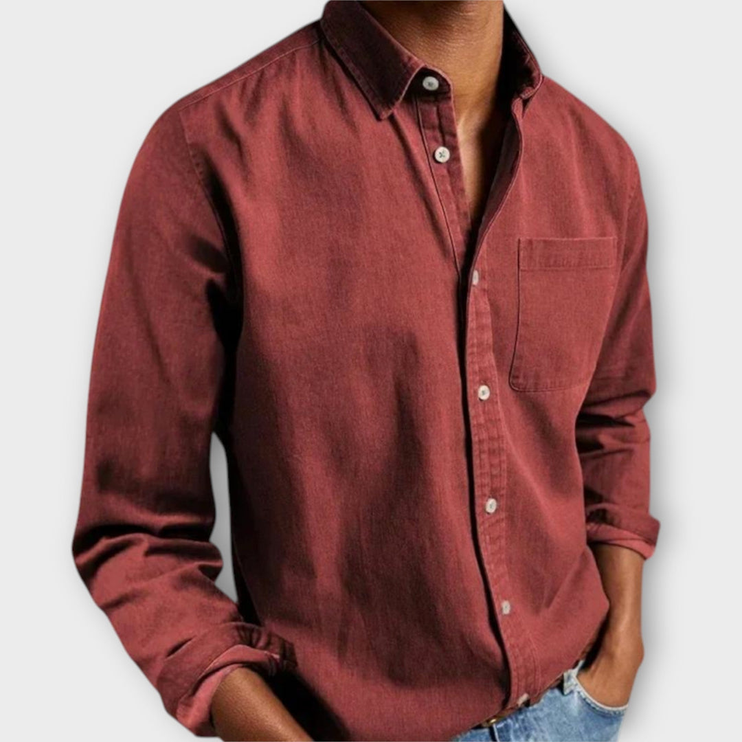 Beau | Men's Button Front Shirt Long Sleeve – Office to Weekend