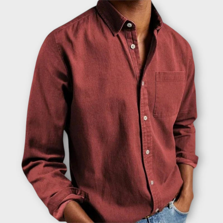 Beau | Men's Button Front Shirt Long Sleeve – Office to Weekend