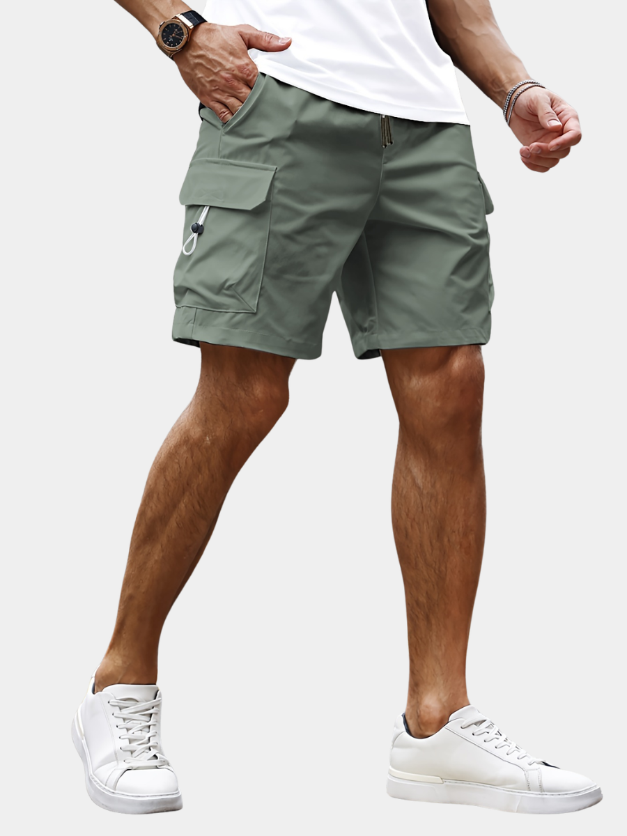 Magnus | Men's Cargo Bermuda Shorts with Drawstring Waist