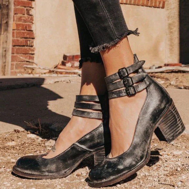 Madelief | Sleek Zip-Up Ankle Boots with Cushioned Insole for Women