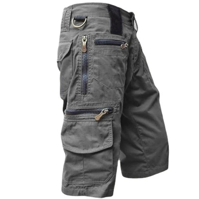 Ronan | Men's Multi Pocket Cargo Shorts with Zip Pockets