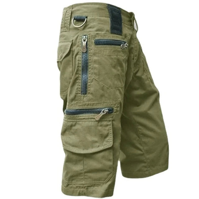 Ronan | Men's Multi Pocket Cargo Shorts with Zip Pockets