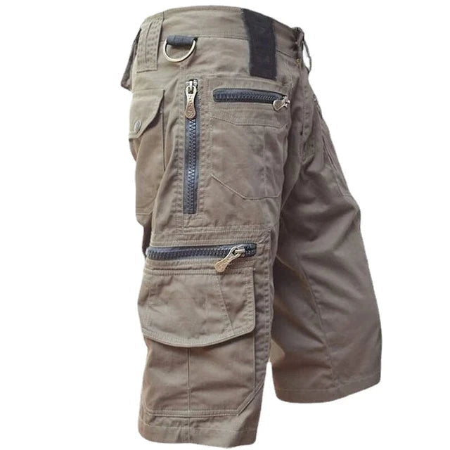 Ronan | Men's Multi Pocket Cargo Shorts with Zip Pockets