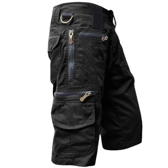 Ronan | Men's Multi Pocket Cargo Shorts with Zip Pockets