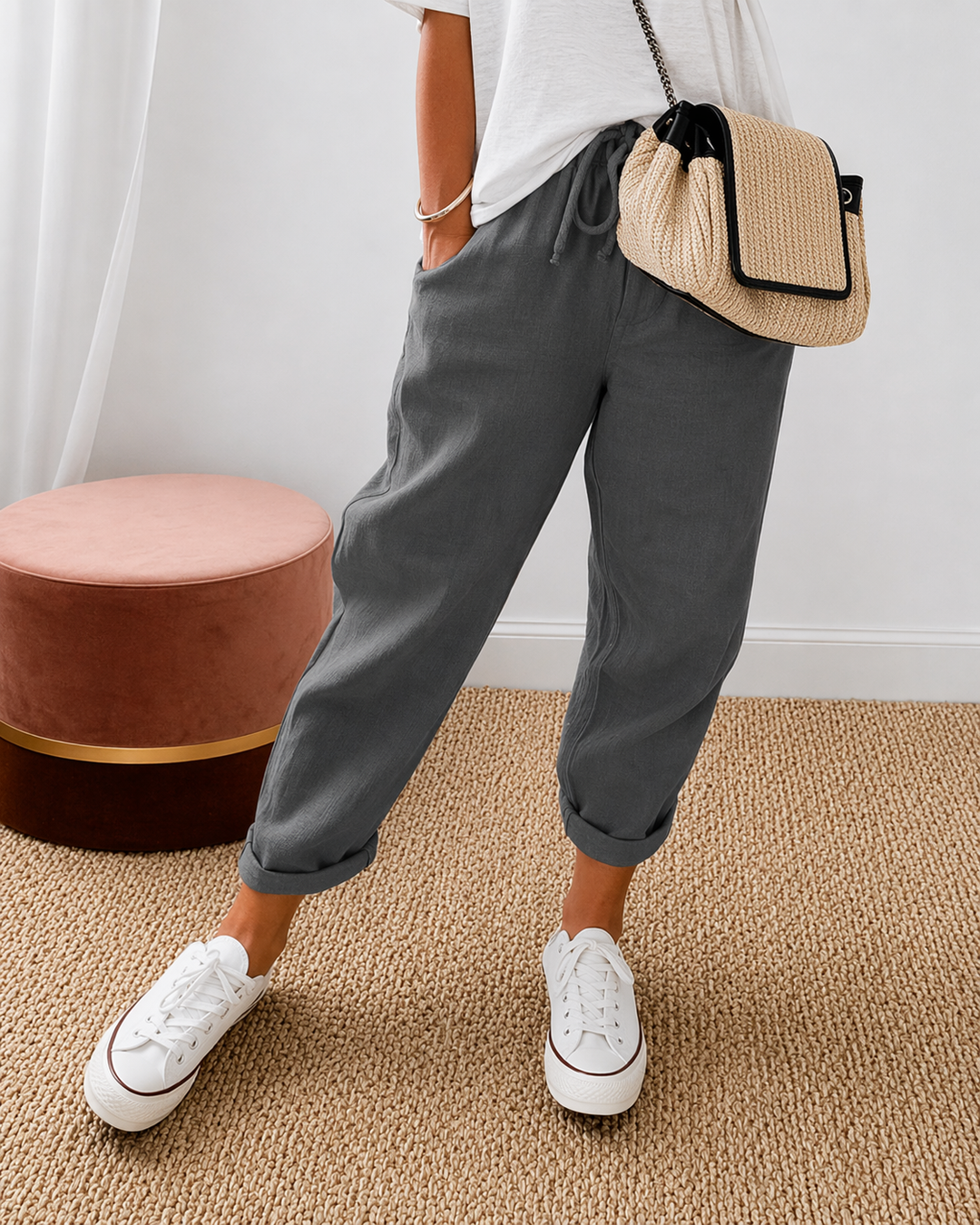 Harper | Women's Relaxed-Fit Trousers Lightweight Casual Pants