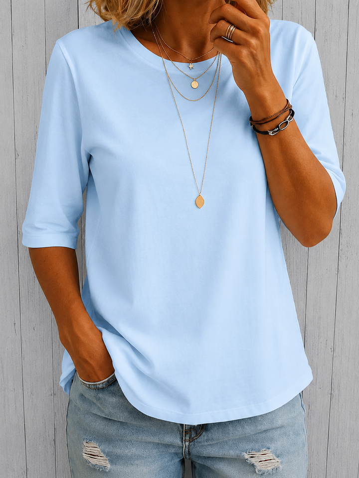 Linnea | Women's Relaxed-Fit Tee with Extra Arm Coverage