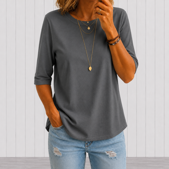 Linnea | Women's Relaxed-Fit Tee with Extra Arm Coverage