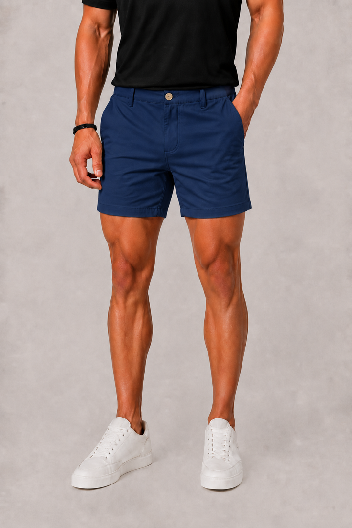 Hugo | Men's Straight Leg Chino Shorts with Button Front