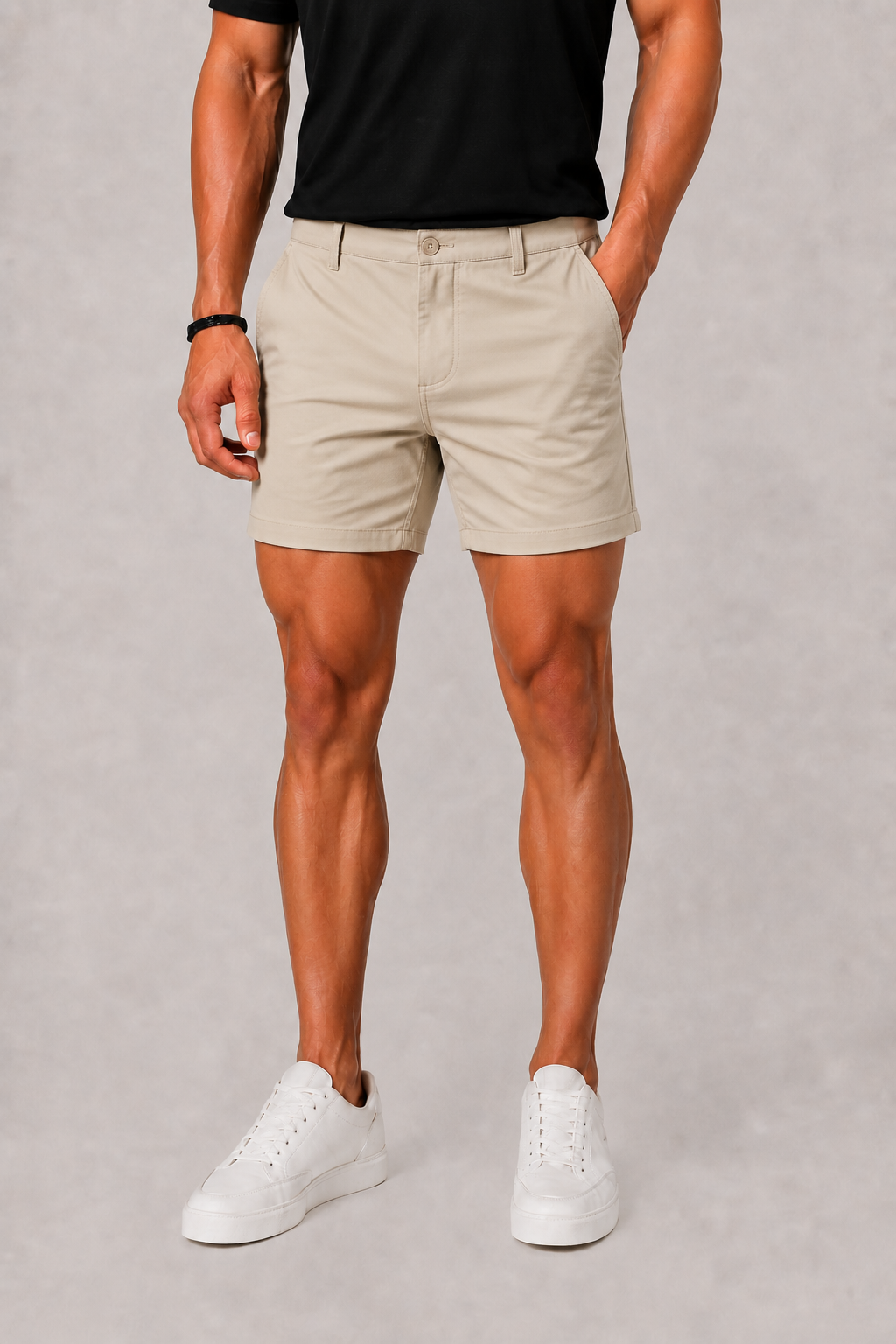 Hugo | Men's Straight Leg Chino Shorts with Button Front