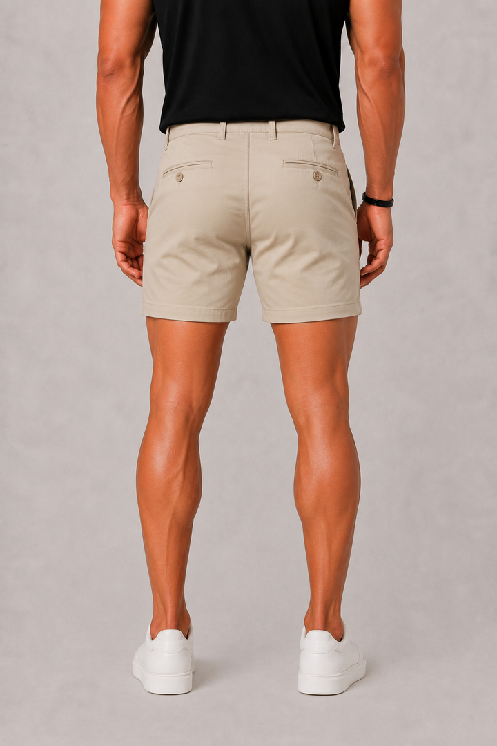 Hugo | Men's Straight Leg Chino Shorts with Button Front