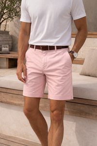 Emrys | Men's Belted Straight-Leg Tailored Shorts