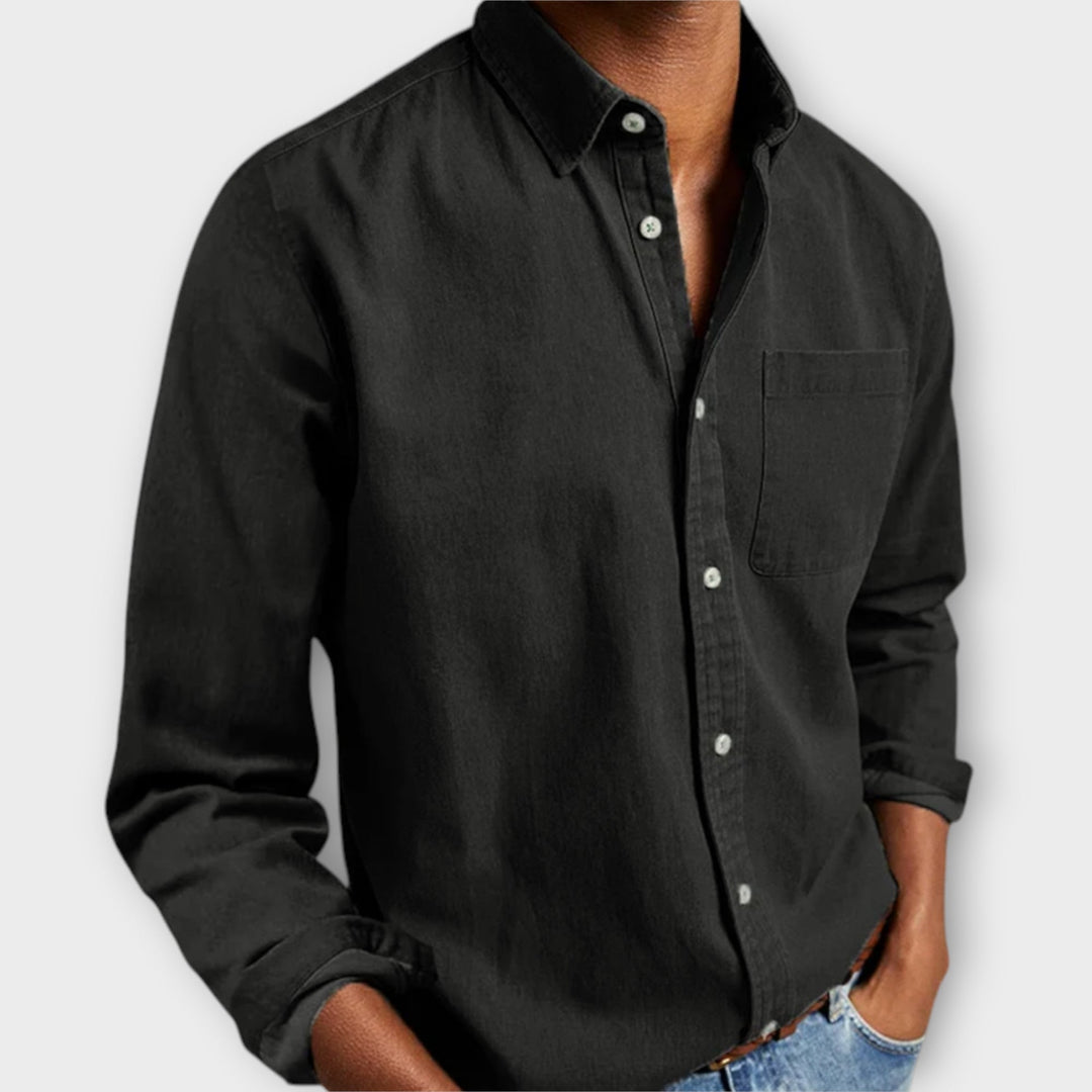 Beau | Men's Button Front Shirt Long Sleeve – Office to Weekend